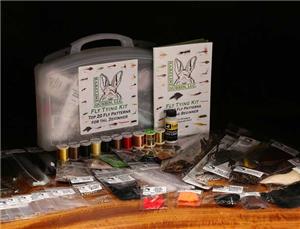 Hareline Fly Tying Material Kit w/ Premium Vise & Tools