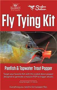 Surface Seducer Panfish & Topwater Trout Popper Fly Tying Kit