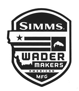 Simms Wadermaker Badge Decal