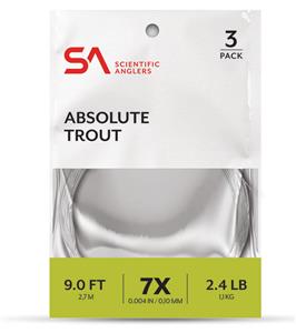 SA Absolute Trout Leaders 3 Pack