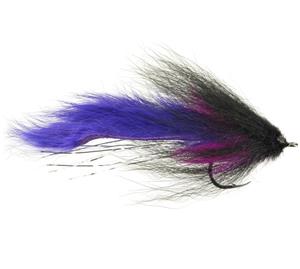 Fox Fur Tarpon Fly - Black and Purple