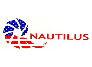 Nautilus American Flag Logo Die Cut Decal